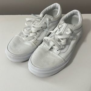 Kids White Vans